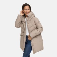 Marikoo Delilah Damen Herbst Winter Steppjacke TaupeGrey-Gr&ouml;&szlig;e M - Gr. 38