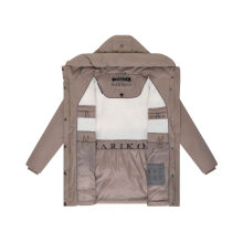 Marikoo Delilah Damen Herbst Winter Steppjacke TaupeGrey-Gr&ouml;&szlig;e XXL - Gr. 44
