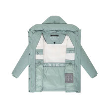 Marikoo Delilah Damen Herbst Winter Steppjacke SmokeyMint-Gr&ouml;&szlig;e M - Gr. 38