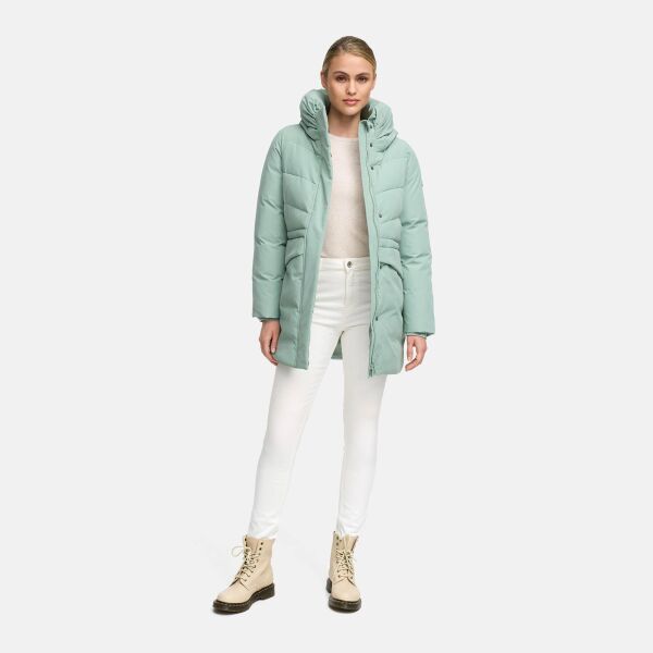 Marikoo Delilah Damen Herbst Winter Steppjacke SmokeyMint-Größe L - Gr. 40