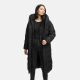 Navahoo Engelsfeder Damen Winter Parka Steppmantel Schwarz Größe S - Gr.36