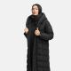 Navahoo Engelsfeder Damen Winter Parka Steppmantel Schwarz Größe S - Gr.36