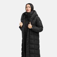 Navahoo Engelsfeder Damen Winter Parka Steppmantel Schwarz Größe M - Gr.38