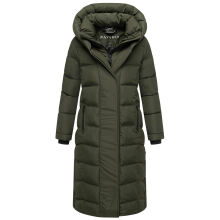 Navahoo Engelsfeder Damen Winter Parka Steppmantel DarkOlive Größe XS - Gr.34