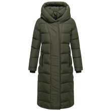 Navahoo Engelsfeder Damen Winter Parka Steppmantel DarkOlive Größe XS - Gr.34