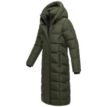 Navahoo Engelsfeder Damen Winter Parka Steppmantel DarkOlive Größe XS - Gr.34