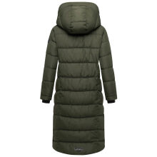Navahoo Engelsfeder Damen Winter Parka Steppmantel DarkOlive Größe XS - Gr.34