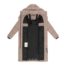 Navahoo Engelsfeder Damen Winter Parka Steppmantel TaupeGrey Gr&ouml;&szlig;e S - Gr.36