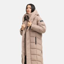Navahoo Engelsfeder Damen Winter Parka Steppmantel TaupeGrey Gr&ouml;&szlig;e M - Gr.38
