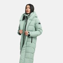 Navahoo Engelsfeder Damen Winter Parka Steppmantel SmokeyMint Gr&ouml;&szlig;e M - Gr.38