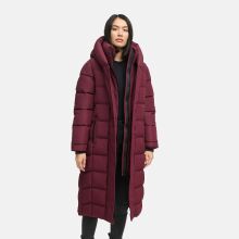 Navahoo Engelsfeder Damen Winter Parka Steppmantel Wine Größe XS - Gr.34
