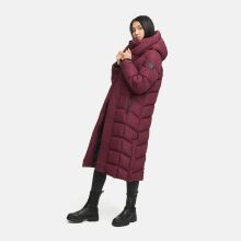 Navahoo Engelsfeder Damen Winter Parka Steppmantel Wine Größe XS - Gr.34