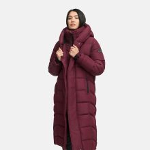 Navahoo Engelsfeder Damen Winter Parka Steppmantel Wine Größe XS - Gr.34