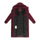 Navahoo Engelsfeder Damen Winter Parka Steppmantel Wine Größe XS - Gr.34