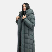 Navahoo Engelsfeder Damen Winter Parka Steppmantel StoneGreen Gr&ouml;&szlig;e L - Gr.40