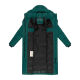 Navahoo Engelsfeder Damen Winter Parka Steppmantel Evergreen Größe S - Gr.36