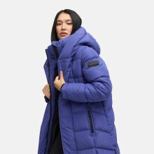 Navahoo Engelsfeder Damen Winter Parka Steppmantel BlueViolet Gr&ouml;&szlig;e L - Gr.40