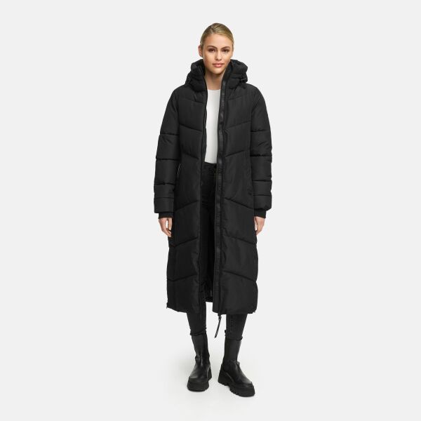 Marikoo Firella Damen Winter Steppmantel Winterjacke Parka Schwarz-Größe XXL - Gr. 44