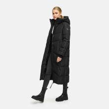 Marikoo Firella Damen Winter Steppmantel Winterjacke Parka Schwarz-Gr&ouml;&szlig;e 3XL - Gr. 46