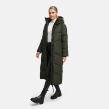 Marikoo Firella Damen Winter Steppmantel Winterjacke Parka DarkOlive-Größe L - Gr. 40