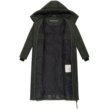 Marikoo Firella Damen Winter Steppmantel Winterjacke Parka DarkOlive-Größe L - Gr. 40