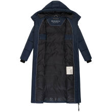 Marikoo Firella Damen Winter Steppmantel Winterjacke Navy-Größe L - Gr. 40