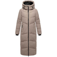 Marikoo Firella Damen Winter Steppmantel Winterjacke Parka TaupeGrey-Größe M - Gr. 38