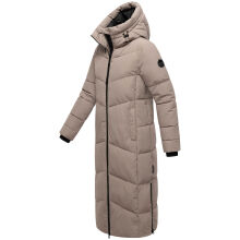 Marikoo Firella Damen Winter Steppmantel Winterjacke Parka TaupeGrey-Größe M - Gr. 38