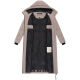 Marikoo Firella Damen Winter Steppmantel Winterjacke Parka TaupeGrey-Größe M - Gr. 38