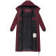 Marikoo Firella Damen Winter Steppmantel Winterjacke Parka Wine-Größe M - Gr. 38
