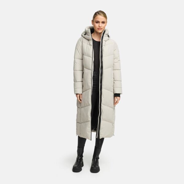 Marikoo Firella Damen Winter Steppmantel Winterjacke Parka Bone-Größe XS - Gr. 34