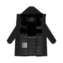 Navahoo Hageltanz Damen Winterjacke Parka Schwarz-Gr&ouml;&szlig;e L - Gr. 40