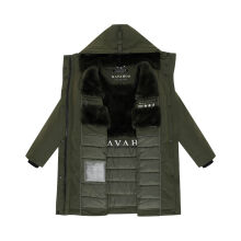 Navahoo Hageltanz Damen Winterjacke Parka DarkOlive-Größe S - Gr. 36