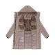 Navahoo Hageltanz Damen Winterjacke Parka TaupeGrey-Gr&ouml;&szlig;e M - Gr. 38