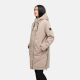 Navahoo Hageltanz Damen Winterjacke Parka TaupeGrey-Gr&ouml;&szlig;e 4XL - Gr. 48