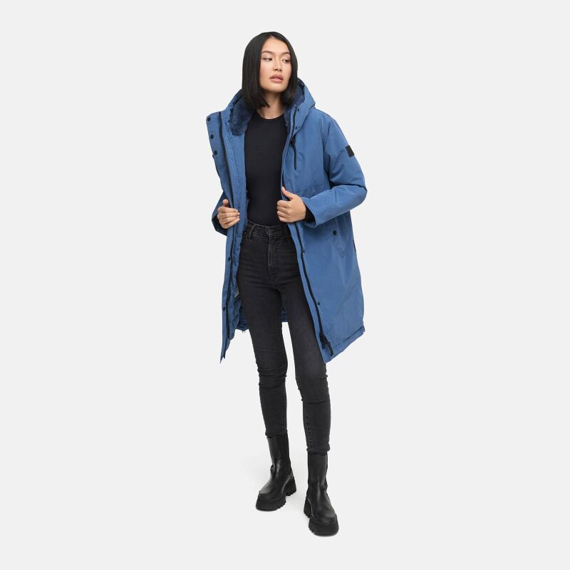 Navahoo Hageltanz Damen Winterjacke Parka DustyBlue-Gr&ouml;&szlig;e XL - Gr. 42
