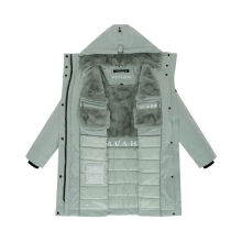 Navahoo Hageltanz Damen Winterjacke Parka SmokeyMint-Gr&ouml;&szlig;e L - Gr. 40
