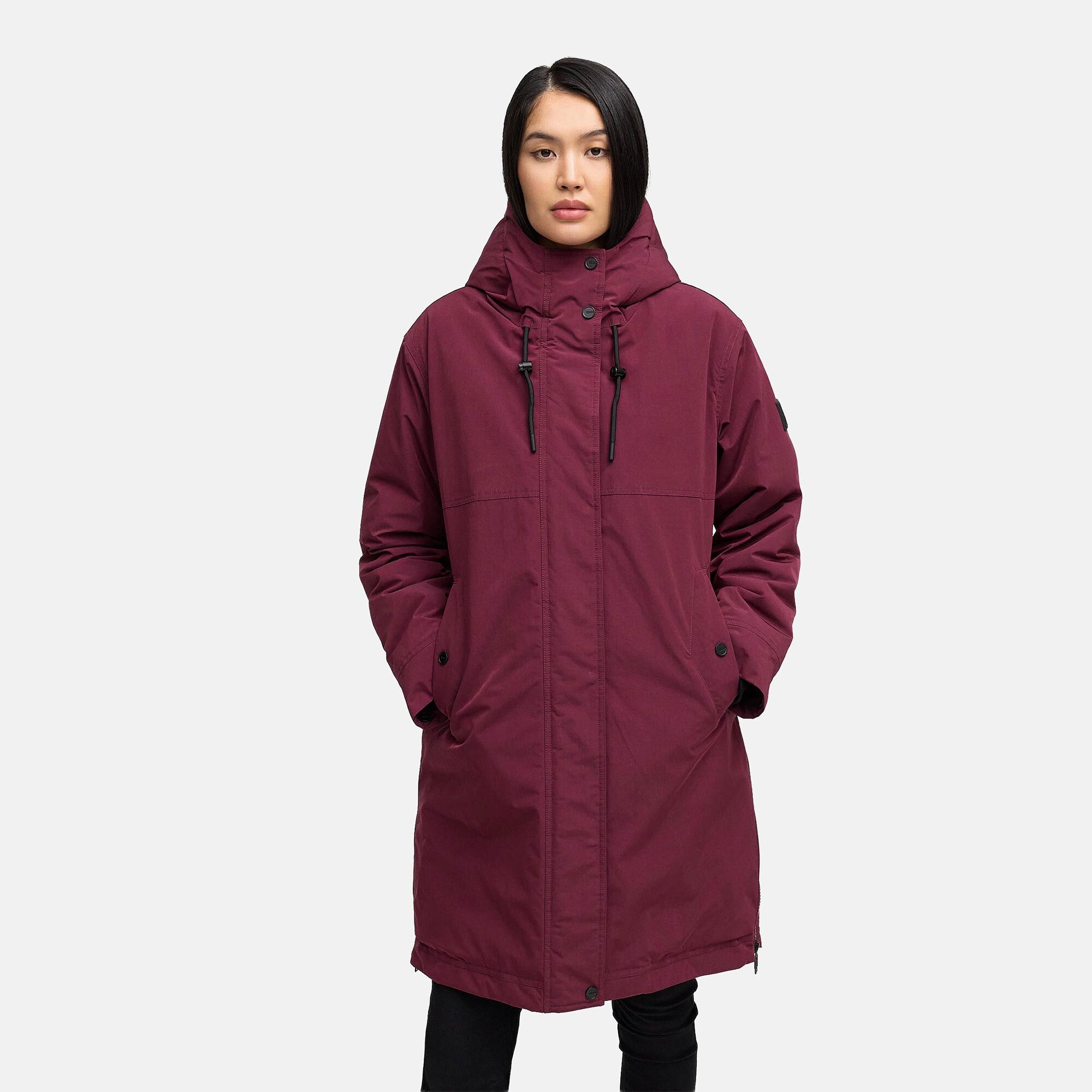 Navahoo Hageltanz Damen Winterjacke Parka Wine-Größe L - Gr. 40