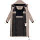 Marikoo Honiaa Damen Winter Steppmantel Parka TaupeGrey-Größe S - Gr. 36