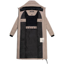 Marikoo Honiaa Damen Winter Steppmantel Parka TaupeGrey-Gr&ouml;&szlig;e M - Gr. 38