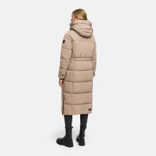 Marikoo Honiaa Damen Winter Steppmantel Parka TaupeGrey-Gr&ouml;&szlig;e L - Gr. 40