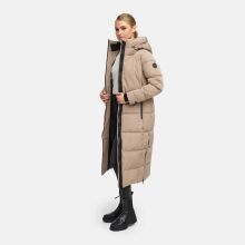Marikoo Honiaa Damen Winter Steppmantel Parka TaupeGrey-Gr&ouml;&szlig;e XL - Gr. 42