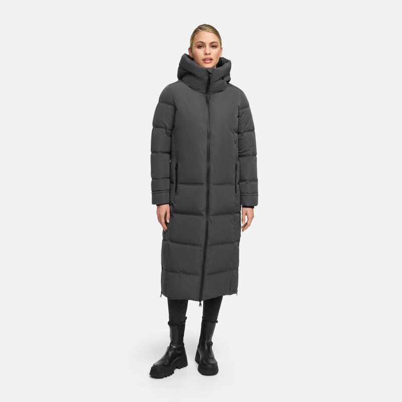 Marikoo Honiaa Damen Winter Steppmantel Parka Anthrazit-Gr&ouml;&szlig;e XS - Gr. 34