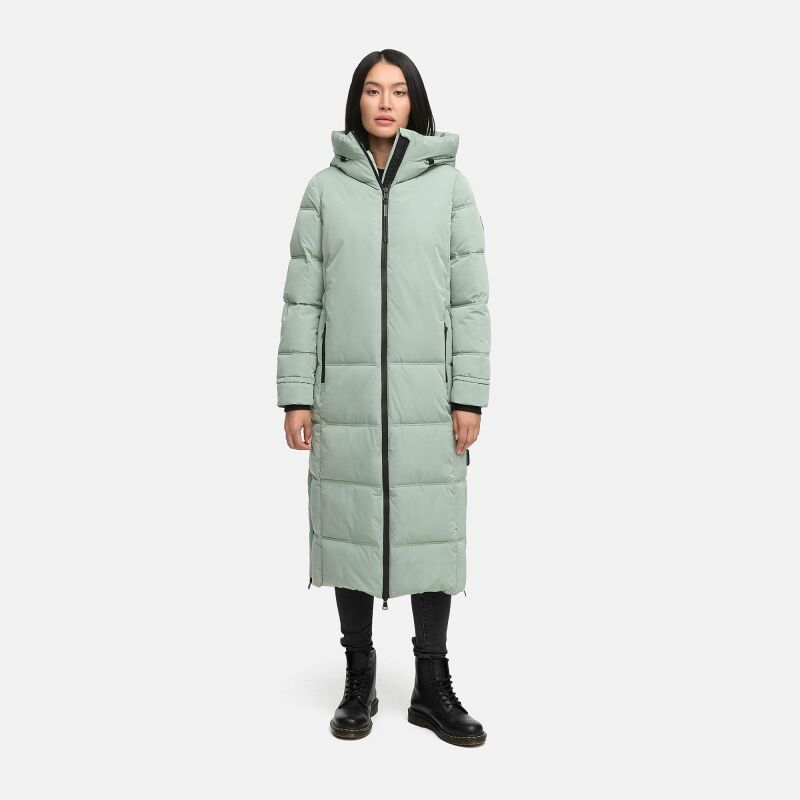 Marikoo Honiaa Damen Winter Steppmantel Parka SmokeyMint-Gr&ouml;&szlig;e S - Gr. 36