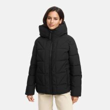 Marikoo Kuschelnasee Damen Herbst Winter Steppjacke Schwarz-Größe S - Gr. 36
