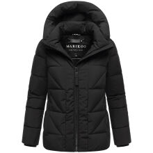 Marikoo Kuschelnasee Damen Herbst Winter Steppjacke Schwarz-Größe S - Gr. 36