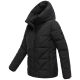 Marikoo Kuschelnasee Damen Herbst Winter Steppjacke Schwarz-Größe S - Gr. 36