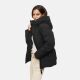 Marikoo Kuschelnasee Damen Herbst Winter Steppjacke Schwarz-Größe L - Gr. 40