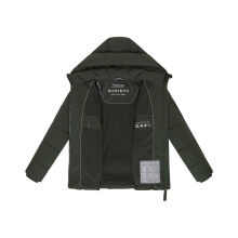 Marikoo Kuschelnasee Damen Herbst Winter Steppjacke DarkOlive-Größe XS - Gr. 34
