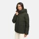 Marikoo Kuschelnasee Damen Herbst Winter Steppjacke DarkOlive-Größe XS - Gr. 34